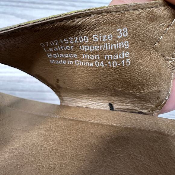 Dansko Jacinda Wedge Sandals WMNS 38 Taupe Snake Skin Crossover Strap Sling Back - Picture 9 of 13